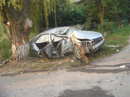 1 серпня в смт. Стрижавка Тойота-Кемрі потрапила в аварію