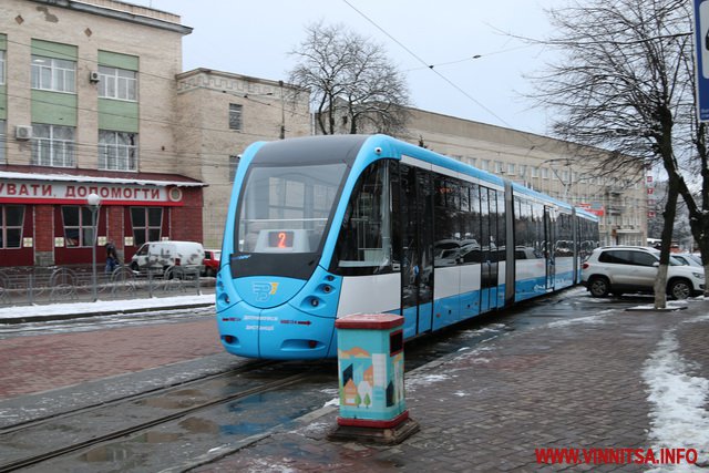 Сьомий трамвай, зроблений працівниками Вінницької транспортної компанії, вийшов на маршрут