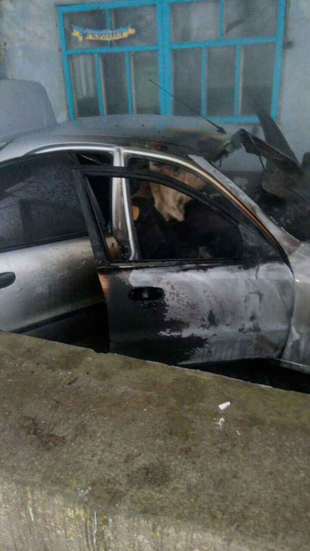 В Хмільнику згоріла автівка. Власник авто помер