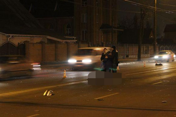 На вул. Київській водій насмерть збив пішохода та втік. Втікача затримали через кілька годин
