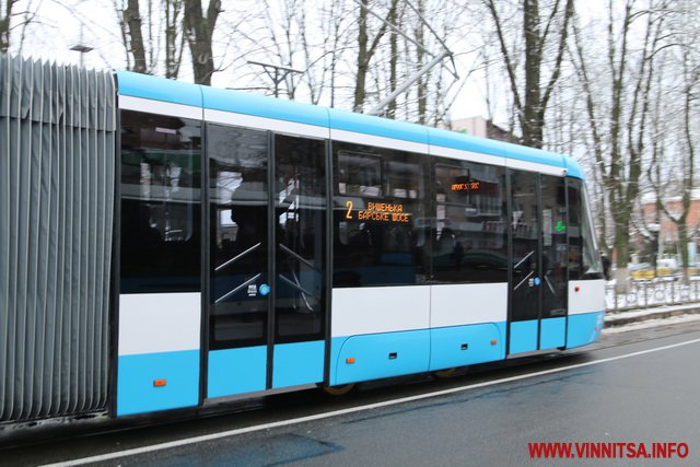 Сьомий трамвай, зроблений працівниками Вінницької транспортної компанії, вийшов на маршрут