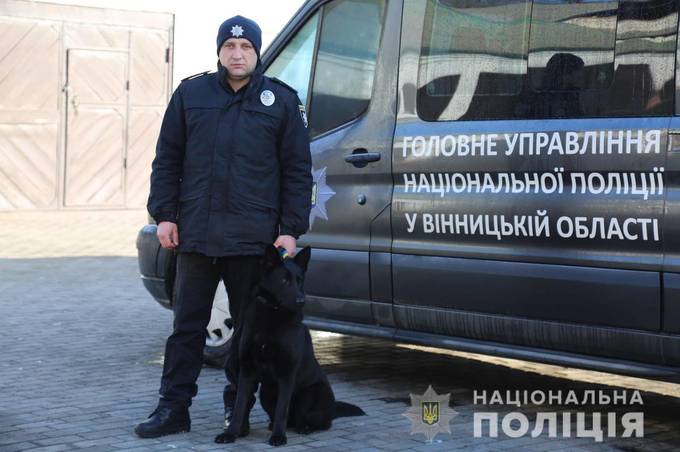 У Вінниці поліцейський пес допоміг затримати крадія 