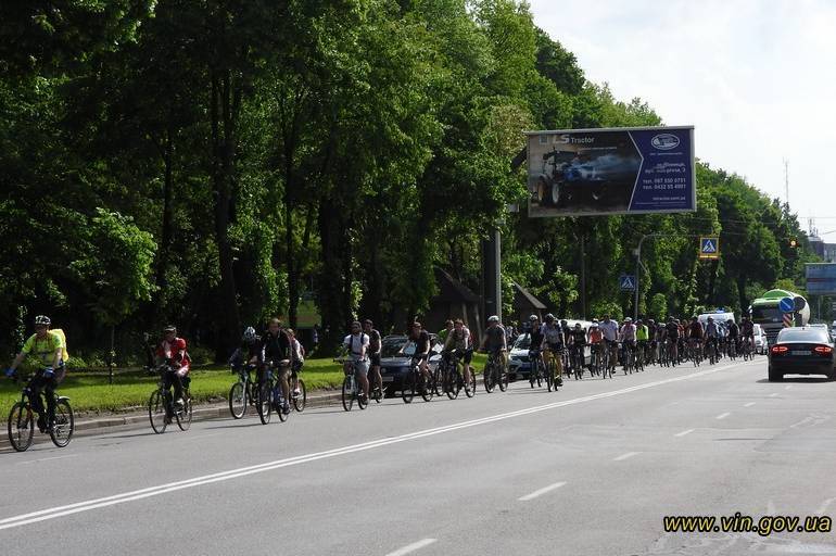 На День Європи у Вінниці відбувся традиційний п’ятидесятикілометровий велопробіг