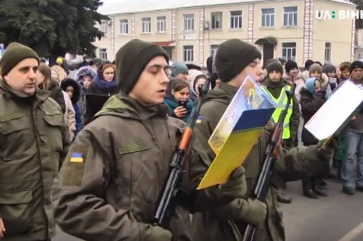Присягу на вірність Українському народові склали майже сотня новобранців