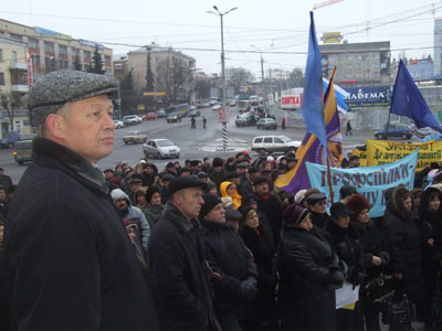 мітинг профспілок у Вінниці