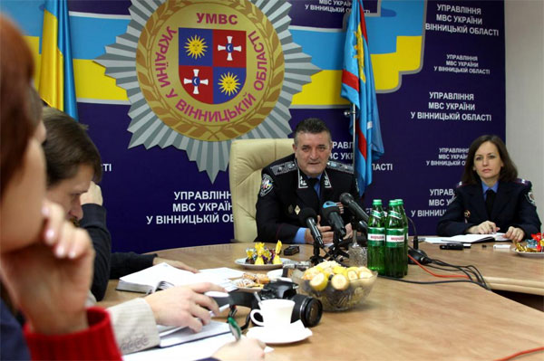 Перша прес-конференція нового начальника УМВС України у ВІнницькій області