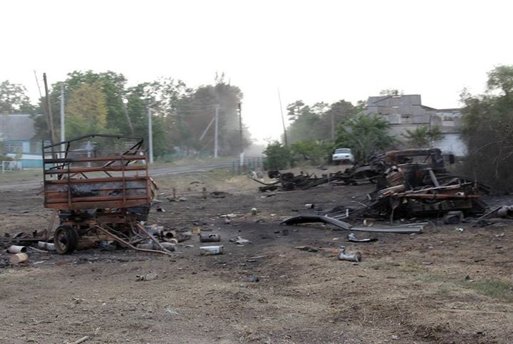 Росія «Градами» знищила українське село Степанівка (Фото)