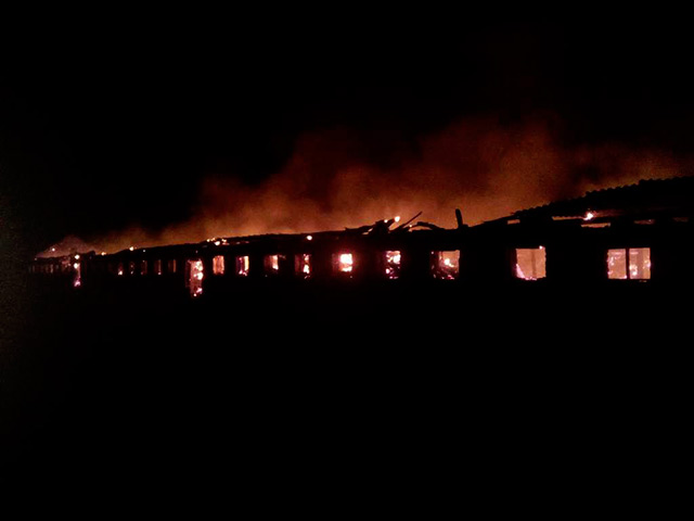 Вночі в Немирівському районі згоріла ферма
