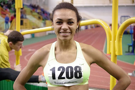 Легкоатлетка з Вінниці Джойс Коба посіла друге місце на всеукраїнських "Різдвяних стартах"