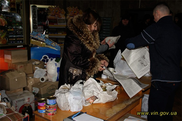 З Вінниччини відправили перших 20 тонн гуманітарної допомоги мешканцям міста Авдіївка