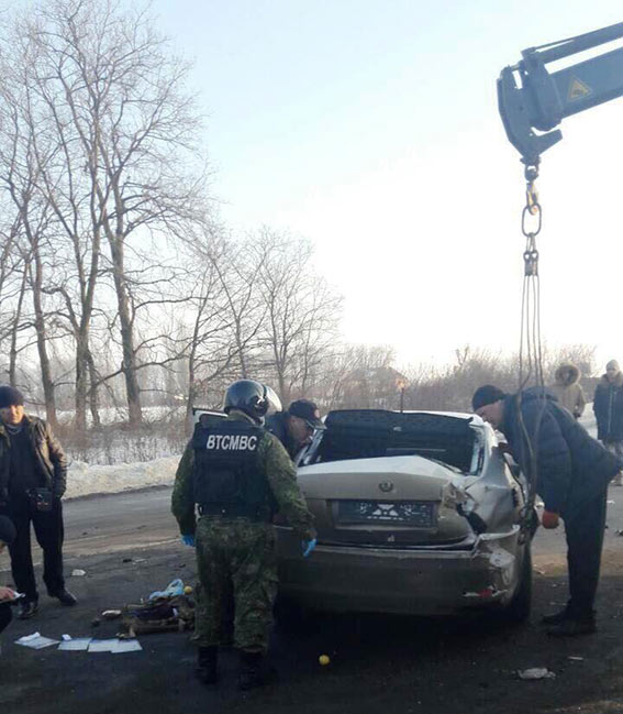 На місці потрійної аварії в Хмільницькому районі поліція знайшла дві гранати