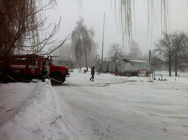На Вінниччині рятувальники ліквідовували умовну пожежу на АЗС