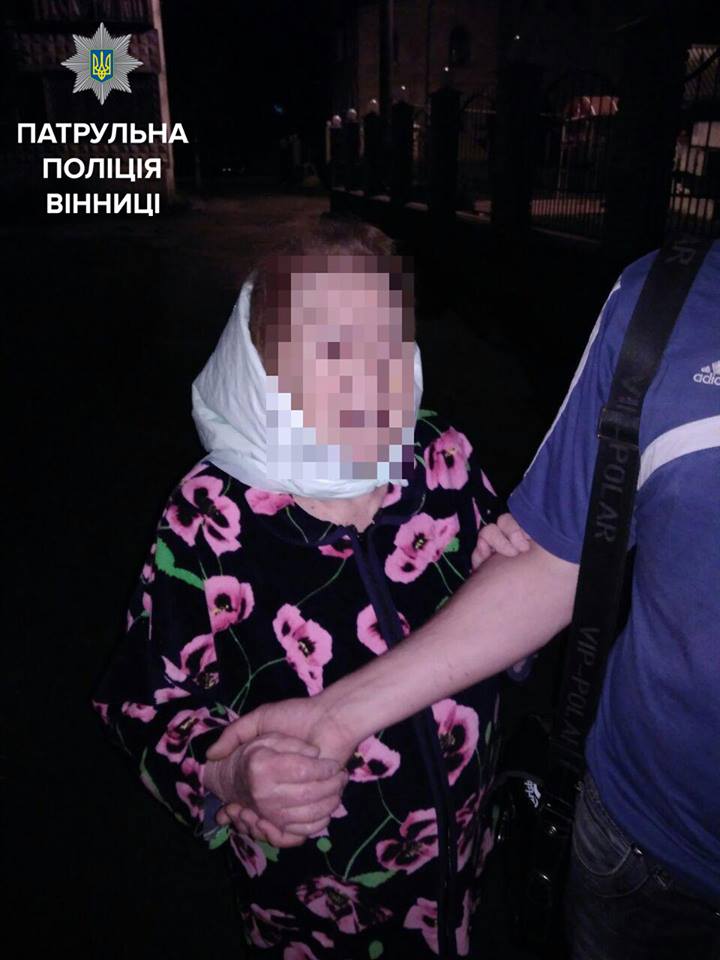 Вночі на вул. Чехова патрульні знайшли бабусю, яку родичі подали у розшук