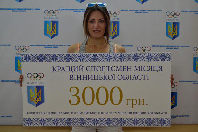 Кращою спортсменкою Віниччини у червні стала легкоатлетка Олена Колесніченко
