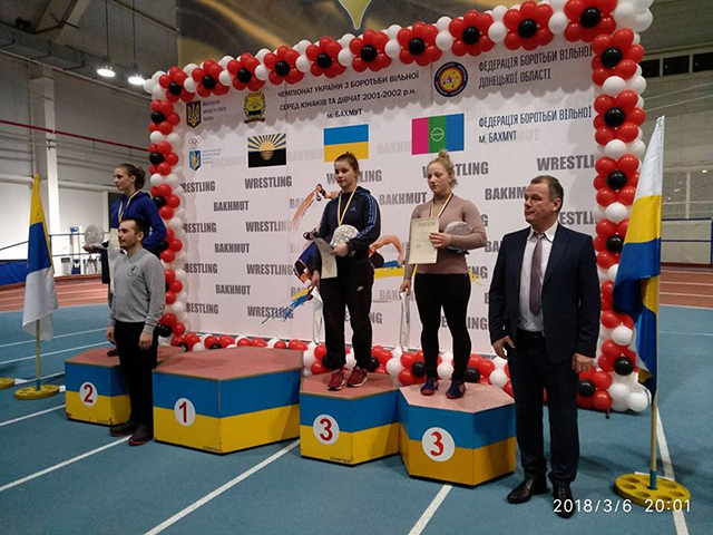 Олена Нікітінська  виборола "бронзу" на чемпіонаті України з вільної  боротьби