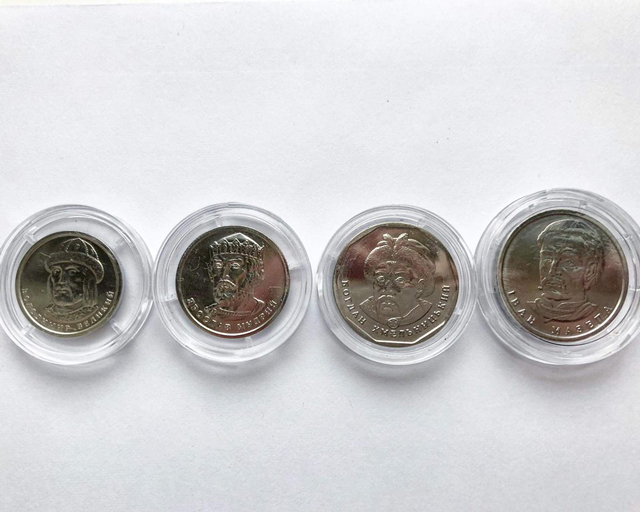 Нацбанк презентував нові обігові монети номінальною вартістю 1, 2, 5 та 10 гривень