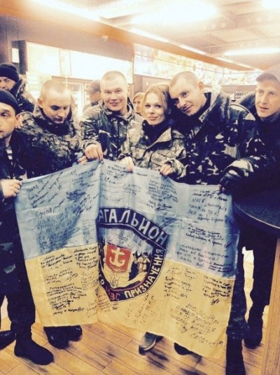 Ольга Фреймут завітала до бійців батальйону спецпризначення "Вінниця"