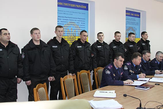  Бійців батальйону "Вінниця" за службу у зоні АТО відзначили в обласній міліції