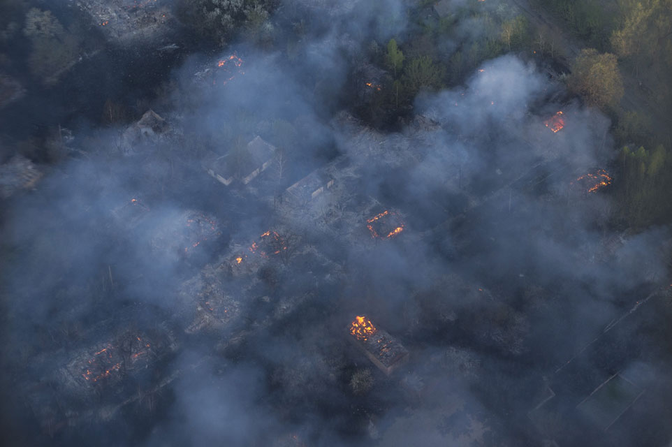 Пожежа у Чорнобильській пущі