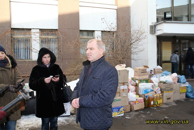 З Вінниччини відправили перших 20 тонн гуманітарної допомоги мешканцям міста Авдіївка