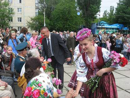 9 травня у Вінниці, як і по всій Україні, відсвяткували чергову річницю завершення Великої Вітчизняної війни.