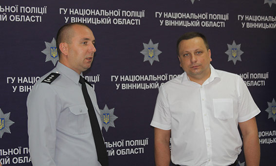 Юрій Педос представив двох нових керівників головного управління Нацполіції Вінниччини