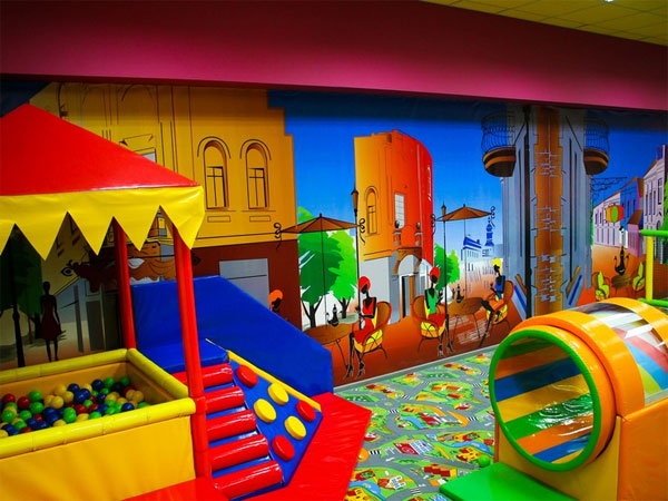новый зал для малышей в детском игровом кафе "Мегамоша"