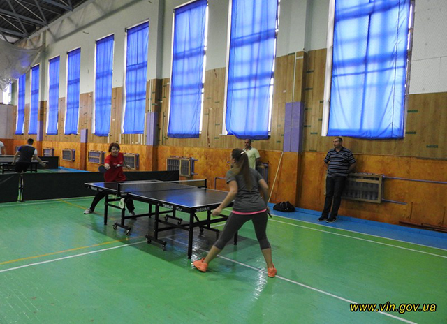У Вінниці відбулись змагання з настільного тенісу серед команд державних службовців