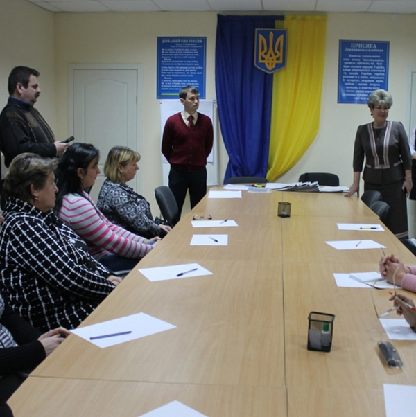 Любов Спірідонова зустрілася з працівниками та відвідувачами Вінницького районного центру зайнятості
