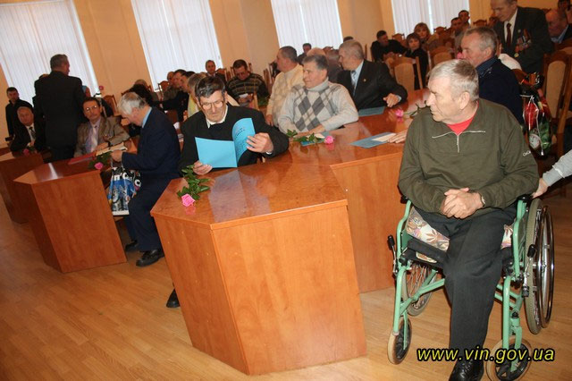 На Вінниччині відзначено учасників ліквідації аварії на Чорнобильській АЕС