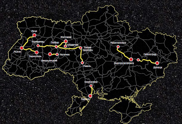 Самые разбитые автотрассы Украины