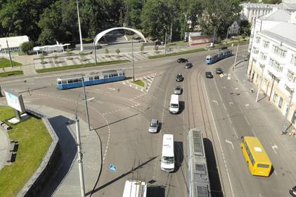 На площі Гагаріна наступного тижня розпочнеться реорганізація дорожнього руху