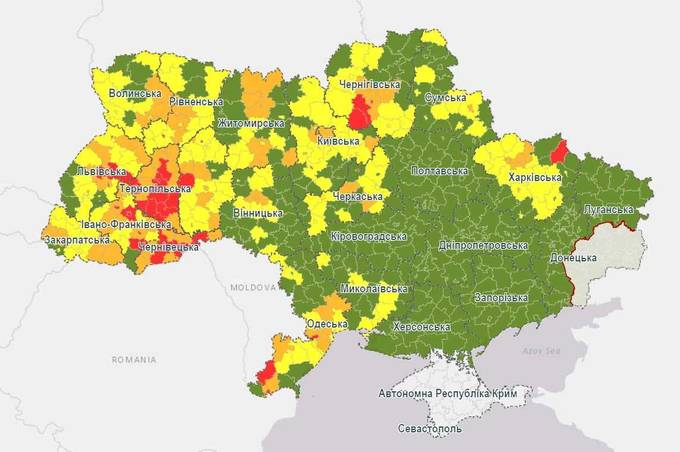 З понеділка Вінниця переходить до "помаранчевої" зони