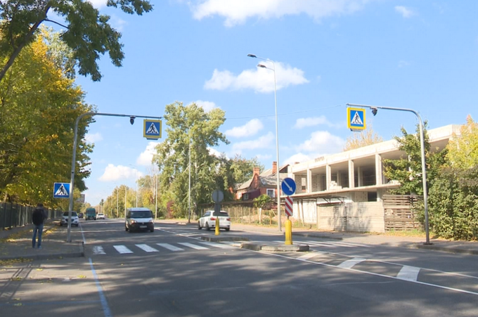 Перший в Україні проекційний пішохідний перехід з’явився у Вінниці 