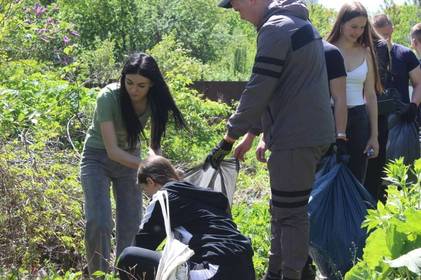 У Вінниці прибрали малу річку Дьогтянець 