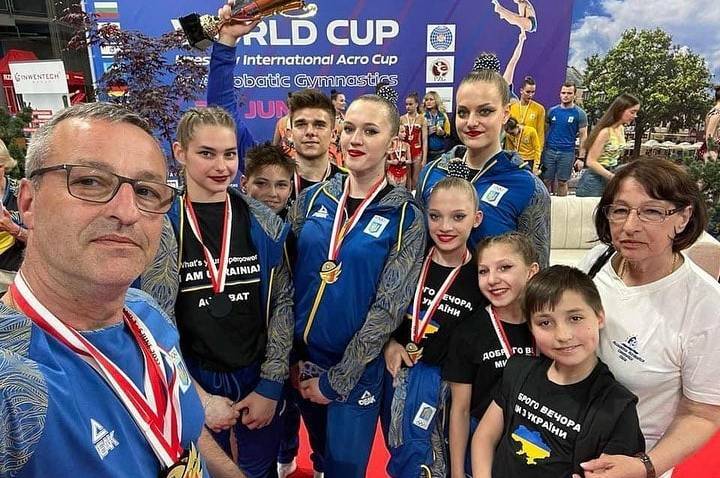 Досягення вінницьких  спортсменів: «золото» на Кубку світу зі спортивної акробатики