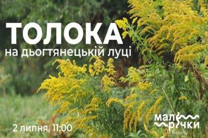 Вінничан запрошують на толоку поблизу малої річки Дьогтянець Вінничан запрошують на толоку поблизу малої річки Дьогтянець