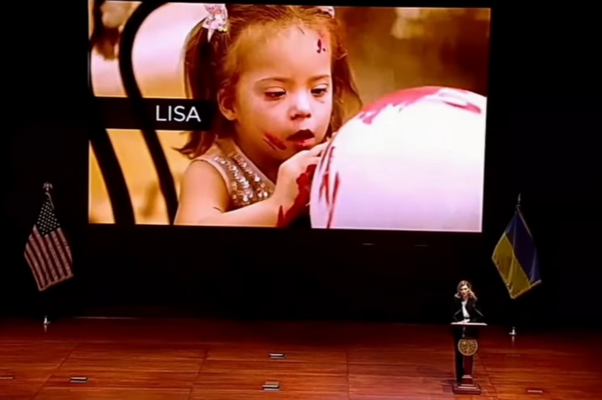 Олена Зеленська в Конгресі США розповіла про Лізу з Вінниці, людей вбитих російськими ракетами, і попросила зброю для України 