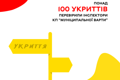 Понад 100 укриттів перевірили інспектори “Муніципальної варти”