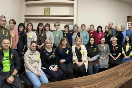 Департамент соціальної політики міської ради долучився до флешмобу "Жовта стрічка"