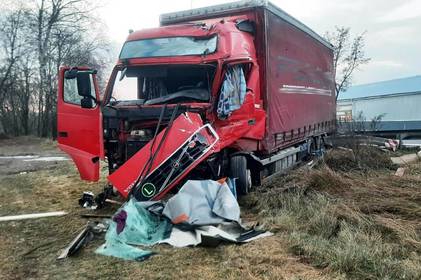 На Вінниччині сталася ДТП: зіткнулися дві вантажівки