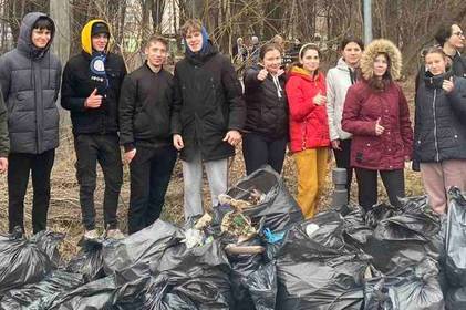 70 мішків сміття зібрали студенти Вінниці
