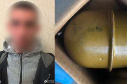 Поліцейські Вінниччини затримали зловмисника, який зберігав вдома гранату
