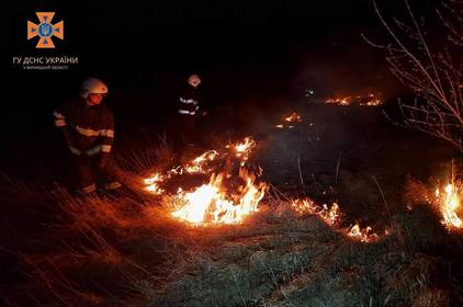 Пожежі на Вінниччині не припиняються: згоріло ще 4 гектари сухої трави
