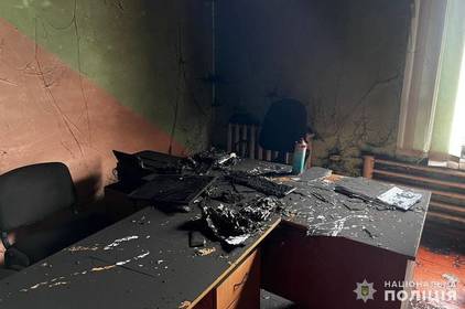 На Вінниччині двоє учнів підпалили кабінет директора школи: правопорушників розшукали впродовж двох годин