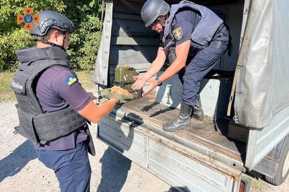 На Вінниччині знищили артилерійський снаряд часів Другої світової