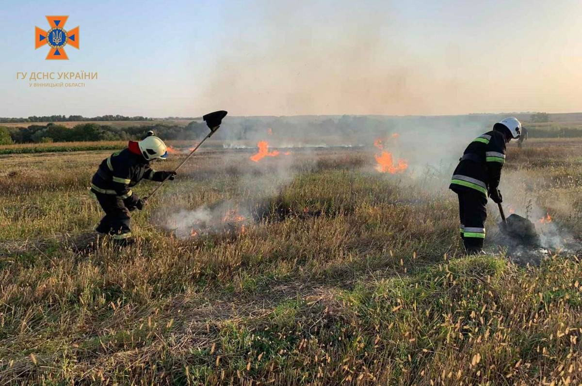 21 пожежа за минулу добу: вінницькі рятувальники оперативно ліквідували всі загоряння