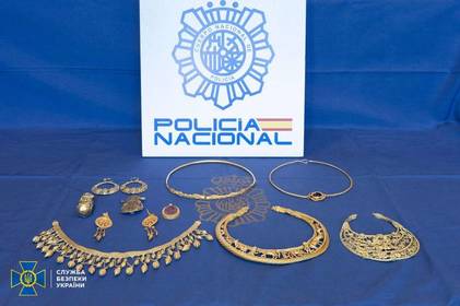 У Мадриді затримано злочинну групу, яка намагалися продати «Скіфське золото» з України