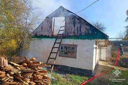 На Вінниччині горіла господарча будівля: вогонь знищив домашні речі та дах