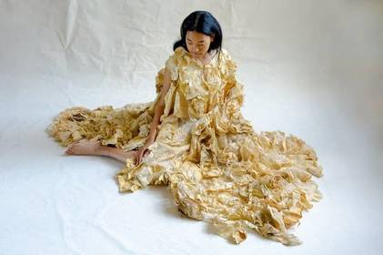 Українська дизайнерка створила сукню з вирощених грибів